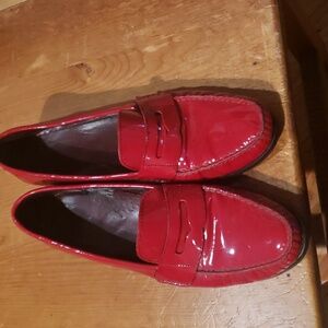 Cole Haan patent leather penny loafers 10.5